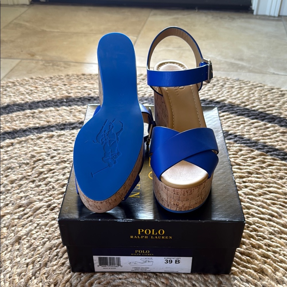Polo by Ralph Lauren Blue Platform Shoes